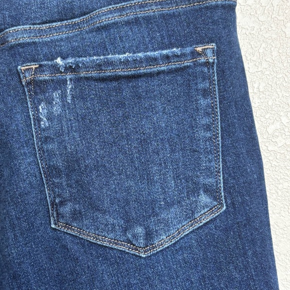 Flying Monkey Dark Wash Skinny Jeans Size 30 Exposed 5-Button Fly Stretch Denim - Picture 10 of 11